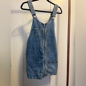 Zara Overall Zipper Dress